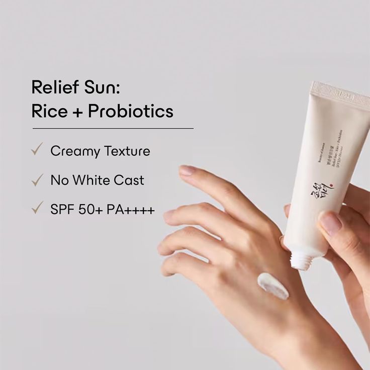 BEAUTY OF JOSEON RELIEF SUN : RICE + PROBIOTICS (SPF50+ PA++++)