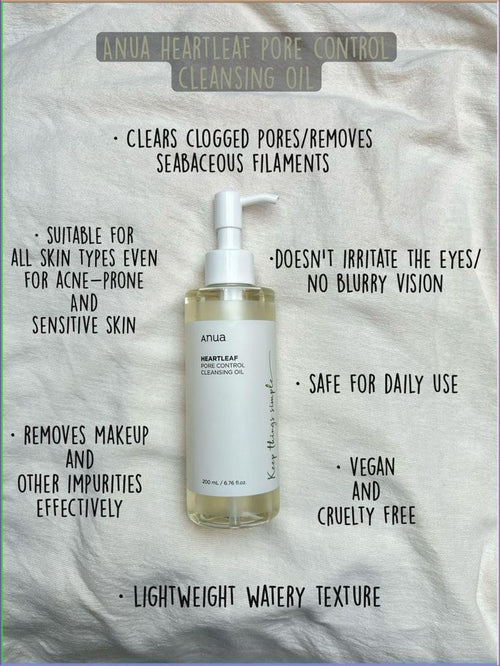 Anua Heartleaf Pore Control Cleansing Oil